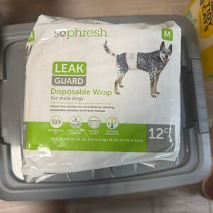 sophresh leak guard disposable for male dogs